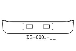 130-DG-0001-05 Aftermarket, Fits GMC TopKick Bumper 15" Tall 1990 to 2003