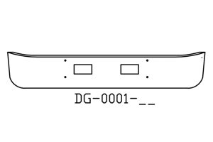 130-DG-0001-38 Aftermarket, Fits GMC TopKick Bumper 14" Tall 1990 to 2003