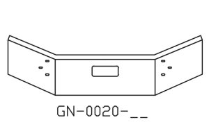 150-GN-0020-25 - Aftermarket, Fits Mack CL613 Bumper 14" Tall 1994 to 2003