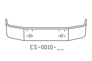 160-ES-0010-16 - Aftermarket, Fits International 9200 Bumper SBA 16" Tall 1996 And Older