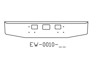 160-EW-0010-02 - Aftermarket, Fits International 5900i Bumper SFA 16" Tall 2001 to 2011