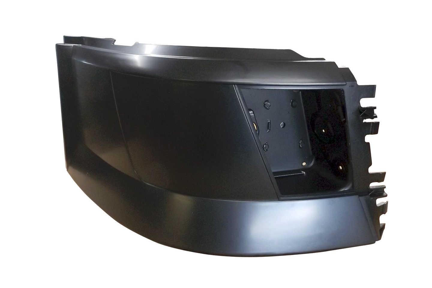 181-0RH-PTS-16 Aftermarket, Fits 2004 to 2015 Volvo VN VNL Right Bumper End With Fog Light