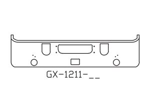 150-GX-1211-20 Aftermarket, Fits Mack CHN613 Bumper SFA 18" Tall 2005 to 2007 W/ Volvo Chassis