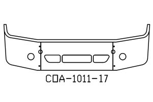 120-COA-1011-17 Aftermarket, Fits Freightliner Columbia Bumper 18" Tall 2008 and Newer