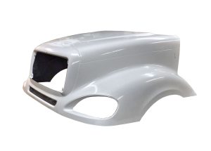 JP-FL32 Aftermarket, Fits Freightliner Columbia Hood 120" BBC 2008 And Newer 1 Piece Design