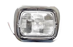 3U0-00924-3347 Universal 200mm Halogen Headlight Assembly With Bezel