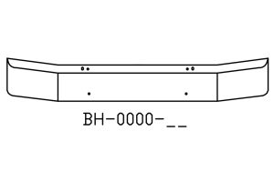 110-BH-0000-92 Aftermarket, Fits 1980 to 2010 Ford F Series SBA Bumper 16" Tall