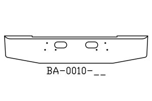 110-BA-0010-03 Aftermarket, Fits 1970 to 1998 Ford L Series Conventional Bumper 18" tall