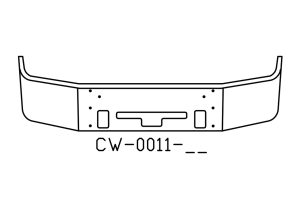 120-CW-0011-17 FREIGHTLINER BUMPER CENTURY COLUMBIA 18 IN SBA