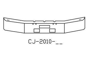 120-CJ-2010-04 Aftermarket, Fits Freightliner FLD120 Bumper 12" Tall With Foglight Holes