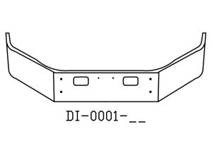 130-DI-0001-15 Aftermarket, Fits GMC C4500 and C5500 Bumper 14" Tall 2004 to 2006