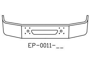 160-EP-0011-15 Aftermarket, Fits International 9100 9200 9400 Bumper SBA 13" Tall 1997 and newer