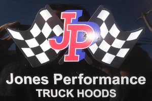 JP-LOGOG Jones Performance Products Logo Decal Sticker - Gray Text