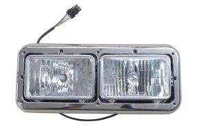 340-499-417521i Aftermarket Kenworth Upgrade Headlight Assembly Retangular W/Bezel LH