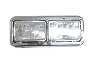 340-499-411075i Aftermarket Kenworth Dual Headlight Assembly Rectangular Standard W/ Bezel LH