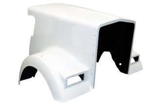 JP-K15 Aftermarket, Fits Kenworth W900L Straight Cowl Flat Windshield Hood