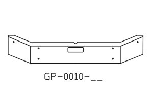 150-GP-0010-12 Aftermarket, Fits Mack MR MD Bumper 12" Tall with 7" Break Back