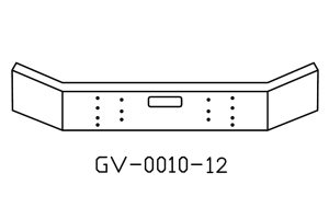 150-GV-0010-12 Aftermarket, Fits Mack RD688 DM Bumper 12" Tall