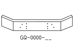 150-GQ-0000-12 Aftermarket, Fits Mack RD688/RD690/CV613/CV713 Bumper 12" Tall