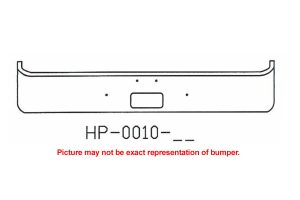 170-HP-0010-18 Aftermarket, Fits 1997 to 2005 Peterbilt 330 Bumper SFA 13" tall