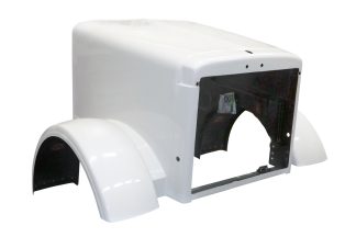 JP-P05 Aftermarket, Fits Peterbilt 357 378 Hood SFA 119" BBC with replaceable fenders