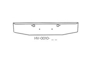 170-HV-0010-51 Aftermarket, Fits 2007 and Newer Peterbilt 365 388 389 Bumper 20" Tall with tow holes, Texas square boxed ends