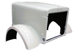 JP-P04 Aftermarket, Fits Peterbilt 379 Extended Hood 127" BBC with replaceable fenders