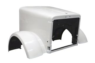 JP-P06 Aftermarket, Fits Peterbilt 379 Short Hood 119" BBC with replaceable fenders