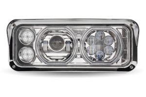 3U0-TLED-H101 - Universal LED Projector Headlight Assembly for Peterbilt, Kenworth, Freightliner, Western Star Trucks - Passengers Side