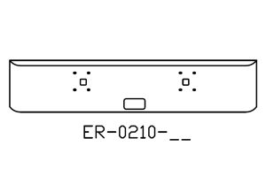 160-ER-0210-51 Aftermarket, Fits International 9900IX Bumper 20” Tall 2000 and Newer With Tow Holes
