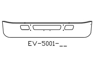 160-EV-5001-38 Aftermarket, Fits International 7000 Series Bumper 14IN Tall 2006 and newer