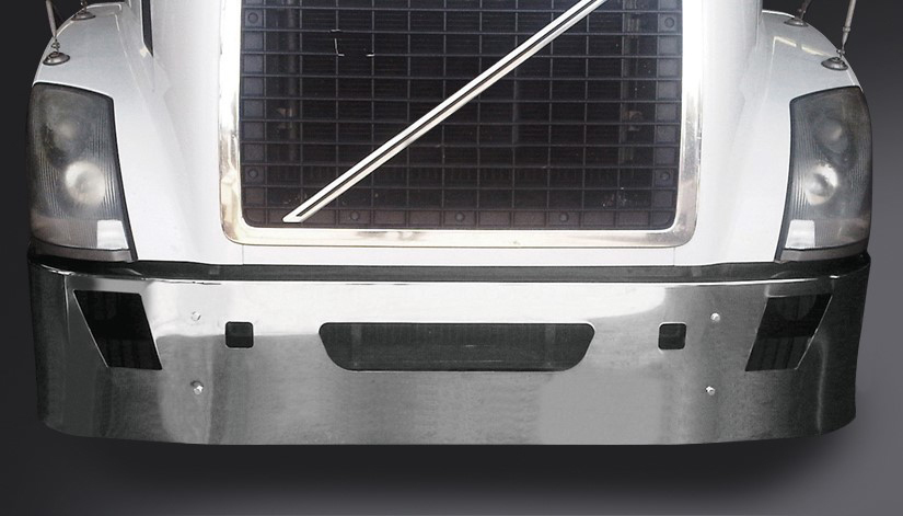 180-LH-5011-16 Aftermarket, Fits 2004 to 2017 Volvo VNL 630 670 780 Bumper SBA 16" Tall with Fog Light, Step, and Tow Holes - Image 3