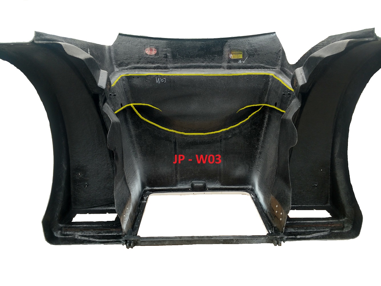 JP-W03 Aftermarket, Fits Western Star 4900SF Hood 123" BBC 2008 and Newer - Image 4