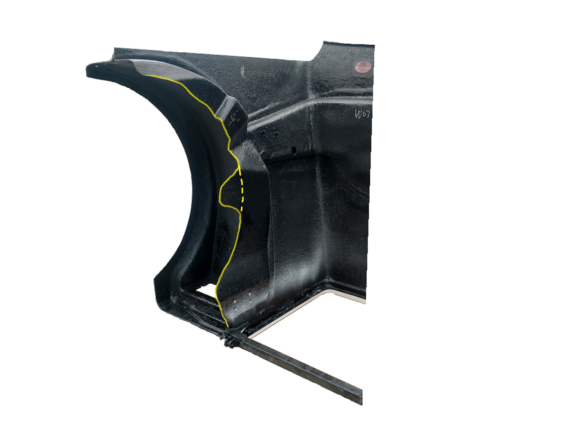 JP-W03 Aftermarket, Fits Western Star 4900SF Hood 123" BBC 2008 and Newer - Image 3