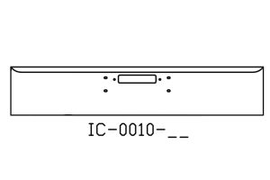 190-IC-0010-11 Aftermarket, Fits 1989 to 2007 Western Star 4900 Series, Constellation and Heritage Bumper 18" Tall with step hole and square boxed ends