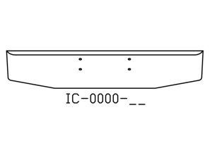 190-IC-0000-11 Aftermarket, Fits 1989 to 2007 Western Star 4900 Series, Constellation And Heritage Bumper 18" Tall