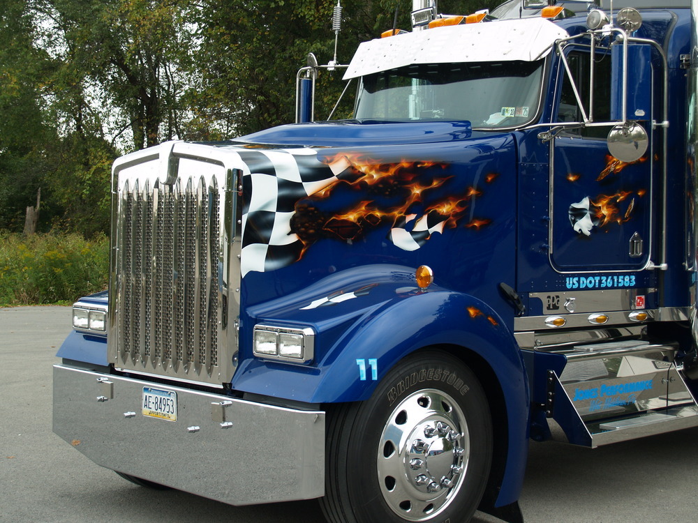 JP-K30K Aftermarket Kenworth W900L Aero Raptor Cowl Induction Truck-Rodz Hood For Metton Replacement - Image 3