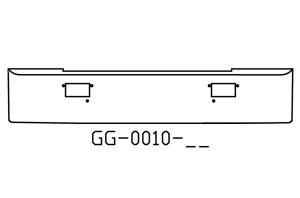 150-GG-0010-05 Aftermarket, Fits Mack MH, COE, SUPERLINER Bumper 16" Tall 1986 to 1987