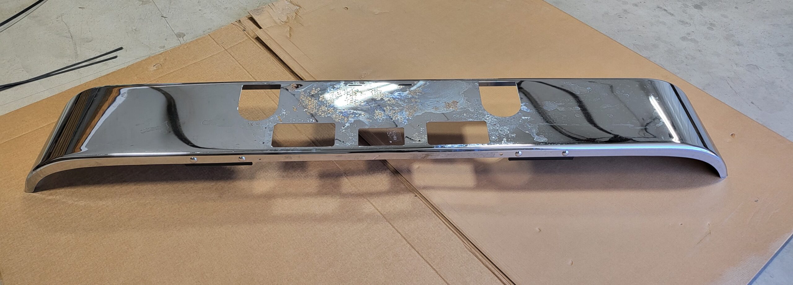 BLEM 150-BM11 Aftermarket, Fits Mack CH613 Bumper SFA 2004 and Older